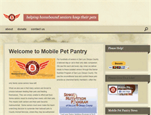 Tablet Screenshot of mobilepetpantry.org